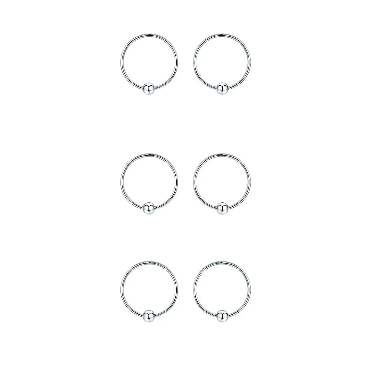 Hypoallergenic Sterling Silver Cartilage Dainty Thin Small Huggie Hoop Earring For Women