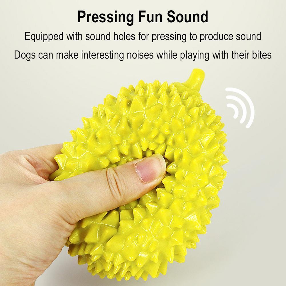 Dog Toys Durian Chew Glue Ball Pet Chewing Toys Dog Tooth Grinding Stick Very Resistant To Biting Teeth Cleaning Balls Puppy Dog Pet Safety Chew Toys Bite - Resistant Puppy Shape Durable Durian - 5 - CJ