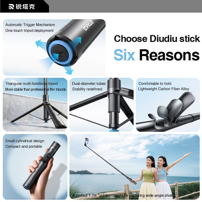67 Inch Selfie Stick Tripod With Remote, Auto Open Phone Tripod Stand, 360 Rotatable Extendable For All Cell Phones Magnetic Option, For Travel, Live Stream, Video Recording - 5 - CJ