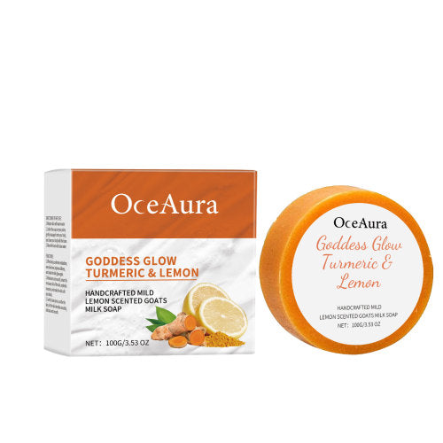 OceAura Turmeric Lemon Bath Soap Gently Cleans And Moisturizes Skin And Brightening Body Bath Soap - 5 - CJ