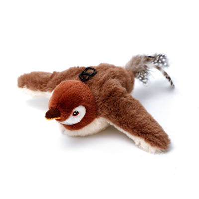 Pet Plush Toy Making Sound Electric Fish Jumping Winged Bird - 0 - CJ