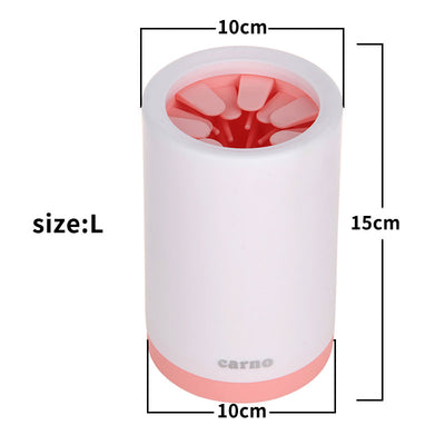 Portable Pet Paw Cleaner Cup Soft Silicone Comb - 0 - CJ - Pink - L - CJJJCWGY01342 - Pink - L