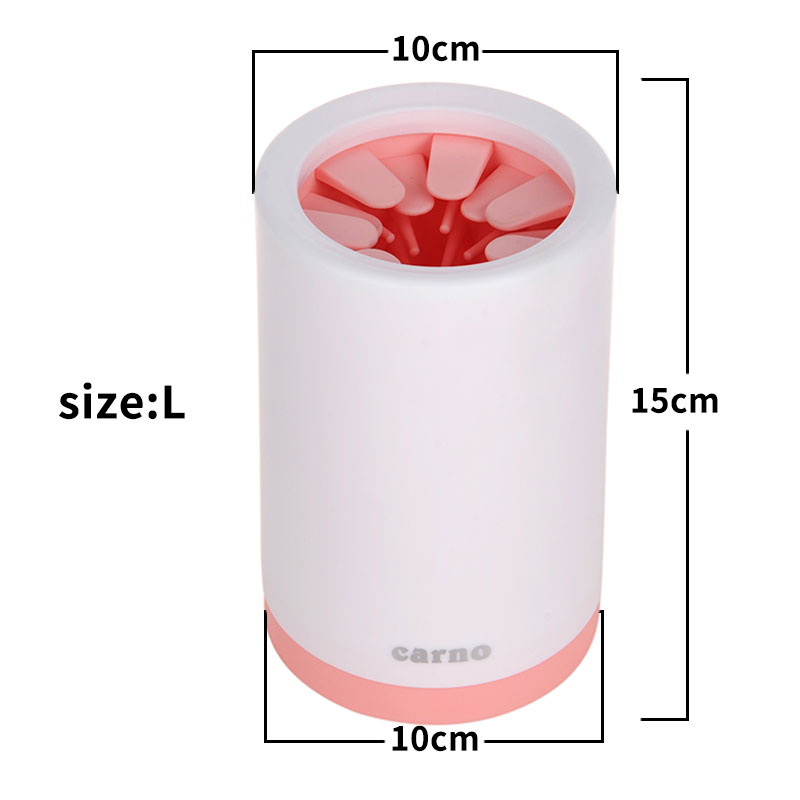 Portable Pet Paw Cleaner Cup Soft Silicone Comb - 0 - CJ - Pink - L - CJJJCWGY01342 - Pink - L