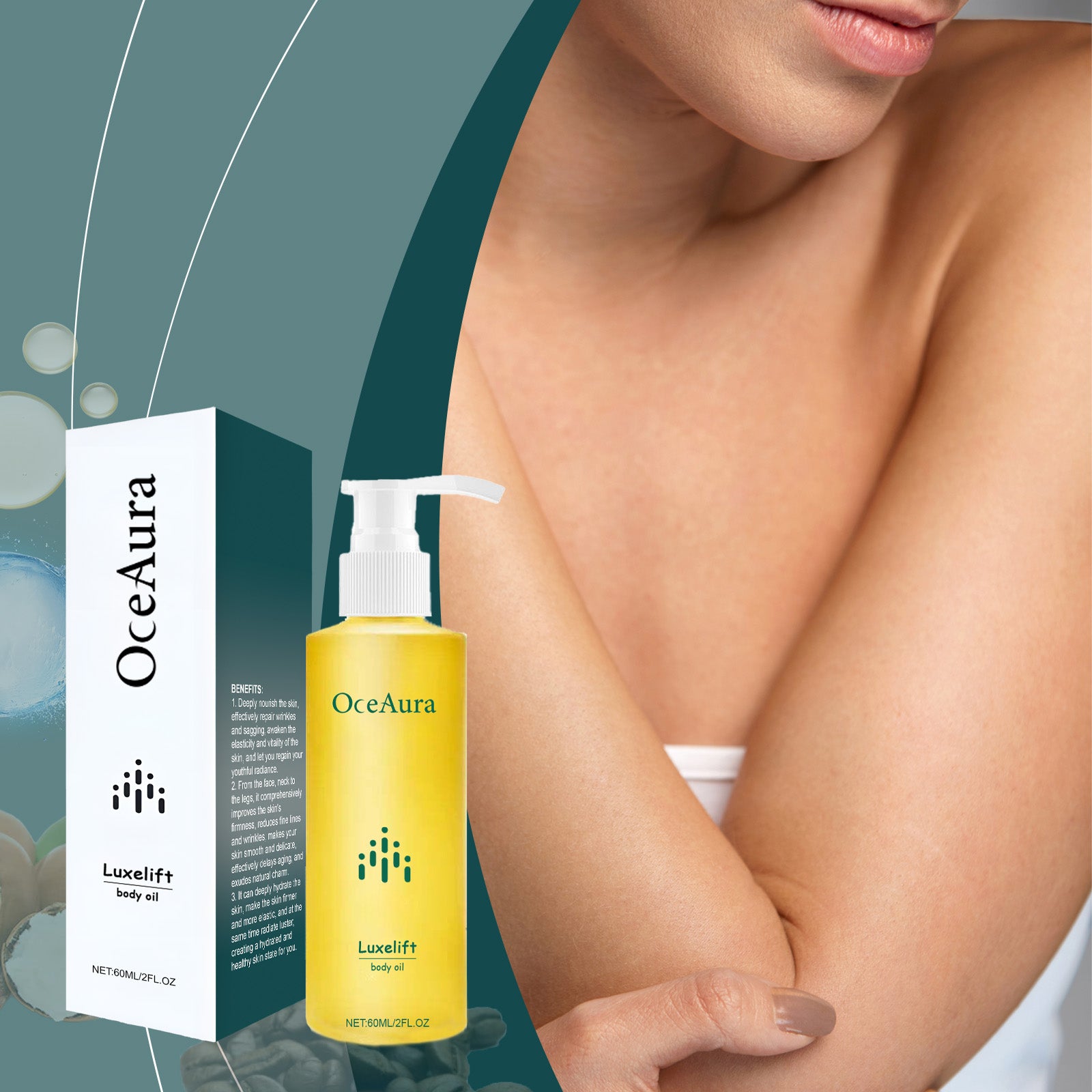 Oceaura Body Skin Care Oil Skin Hydrating And Moisturizing Refreshing Skin Care Firming Care Oil - 5 - CJ