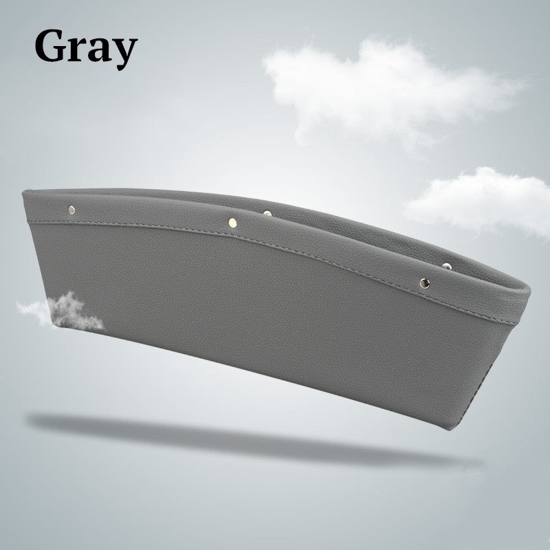 Car Organizer Box Caddy Catcher PU Leather Seat Gap Storage Bag - 0 - CJ - Gray - 1pc - CJQCNBQC00006 - Gray - 1pc