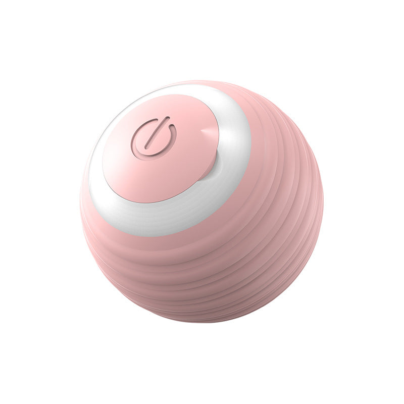 Automatic Moving Bouncing Rolling Ball Smart Cat Toy Ball Self - Moving Kitten Toy For Indoor Cat Kitten - 0 - CJ - Pink - Rechargeable - CJMY191983402BY