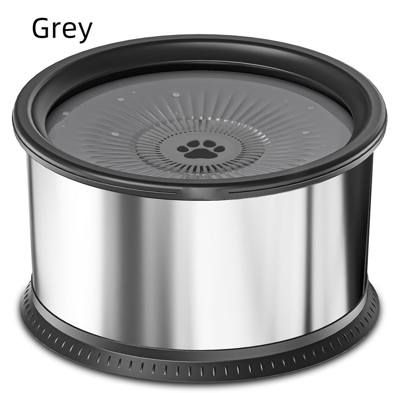 Stainless Steel Large Capacity Pet Non - slip Splash - proof Water Bowl - 0 - CJ