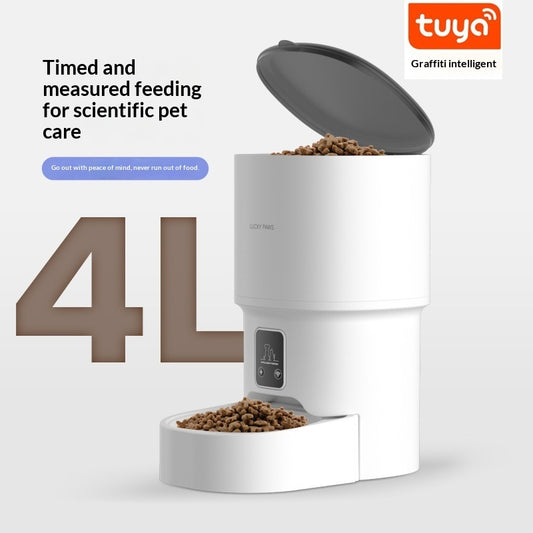 Pet Automatic Feeder Mobile Phone WiFi Remote Timed Feeding - 0 - CJ