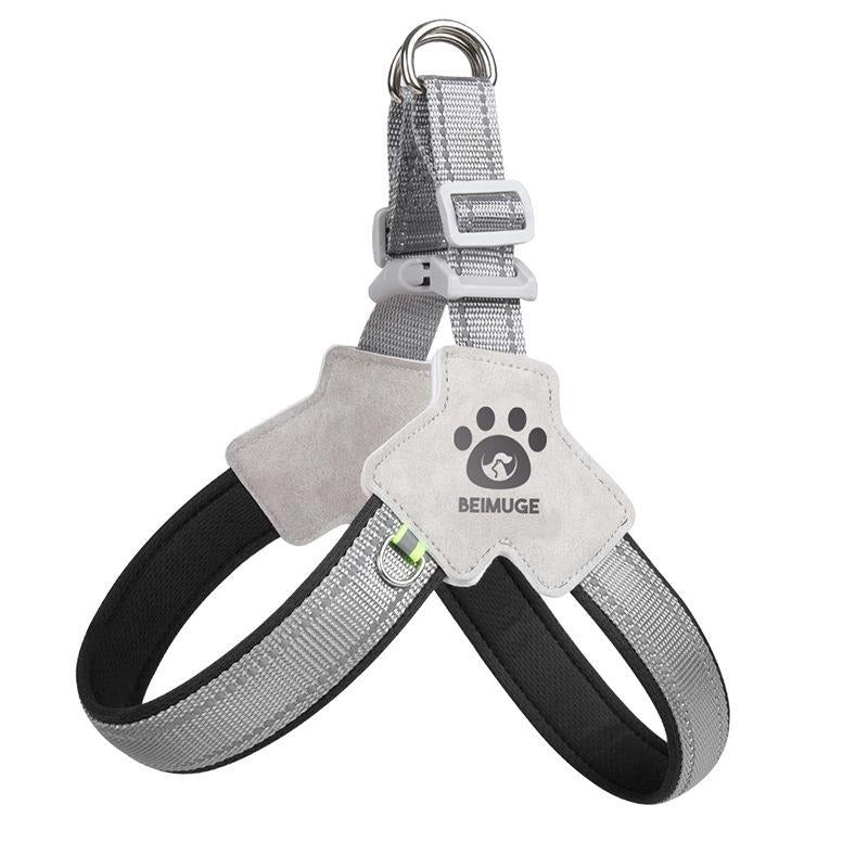 Pet Dog Cat Harness, Pet Harness With LeashSet, Adjustable Puppy Harness ComfortableReflective Easy Control Dog With Leather Leash,.No - Pull No Choke Pet Harness For TrainingWalking - 5 - CJ