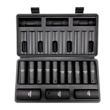 Drive Impact Socket Set, 13 Piece Deep Socket Set Metric 10 - 24mm, 6 Point CR - V Alloy Steel For Auto Repair, Easy - to - Read Size Markings, Rugged Construction, Includes Storage Case - 5 - CJ