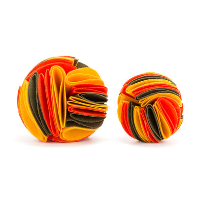 Foldable Dog Snuffle Ball Dog Training Toys Increase IQ Pet Cat Training Games Feeding Intelligence Toy - 4 - CJ - L - Yellow orange brown - CJGY1452446 - L - Yellow orange brown