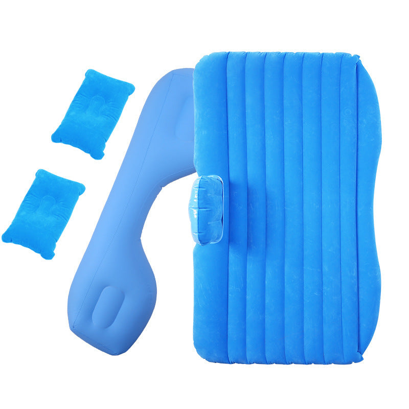 Inflatable Mattress Camping Car Air Mattress Car Travel Mattress Outdoor Car Pillow Bed - 0 - CJ - Blue Split - CJQCQCQC00961 - Blue Split