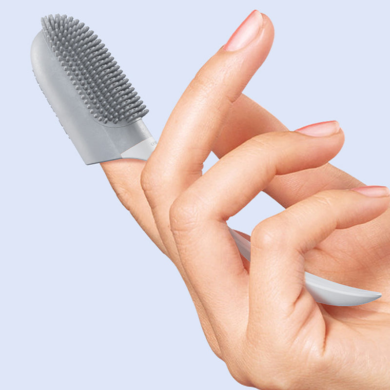 Dog Tooth Cleaning Brush Care Finger Wrap Cat Dog Oral Cleaning Toothbrush Tool Silicone Dog Cat Finger Toothbrush Supplies Pet Products - 5 - CJ
