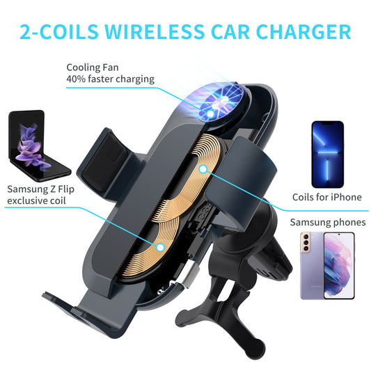Car Wireless Charger Mobile Phone Holder - 0 - CJ