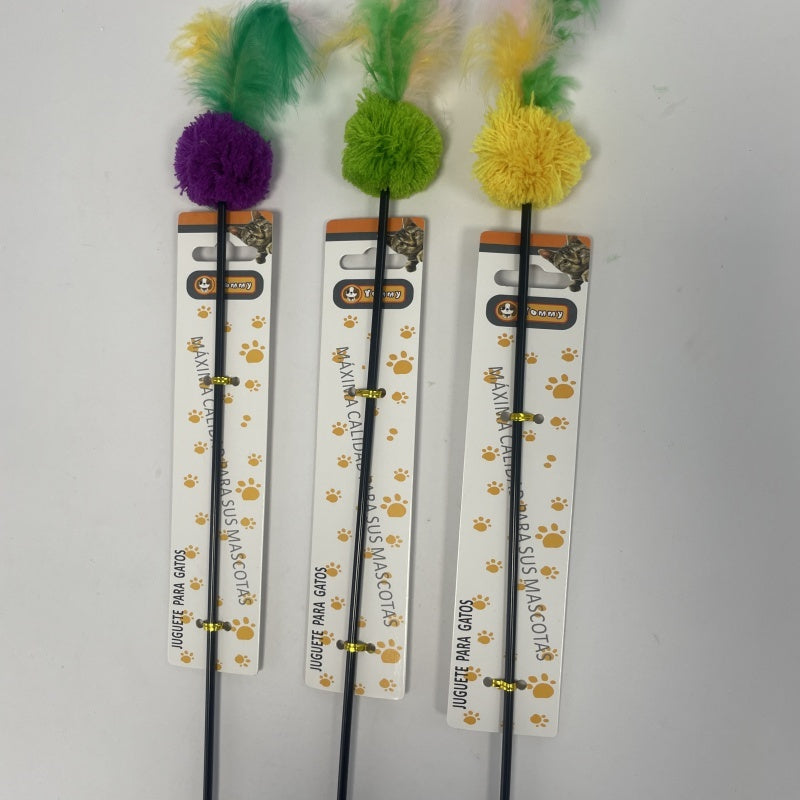 Colorful Feather Ball Cat Toy