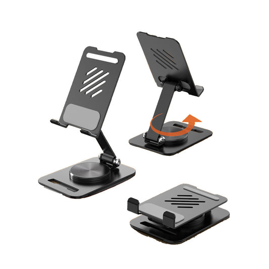360 Degrees Rotate Metal Desk Mobile Phone Holder Stand For Phone Pad Adjustable Desktop Tablet Holderl Table Cell Phone Stand - 0 - CJ