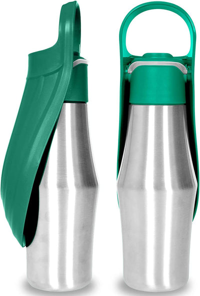 New Portable Pet Dog Water Bottle Soft Silicone Leaf Design For Dog Pets Outdoor Travel Drinking Bowls Water Dispenser - 0 - CJ