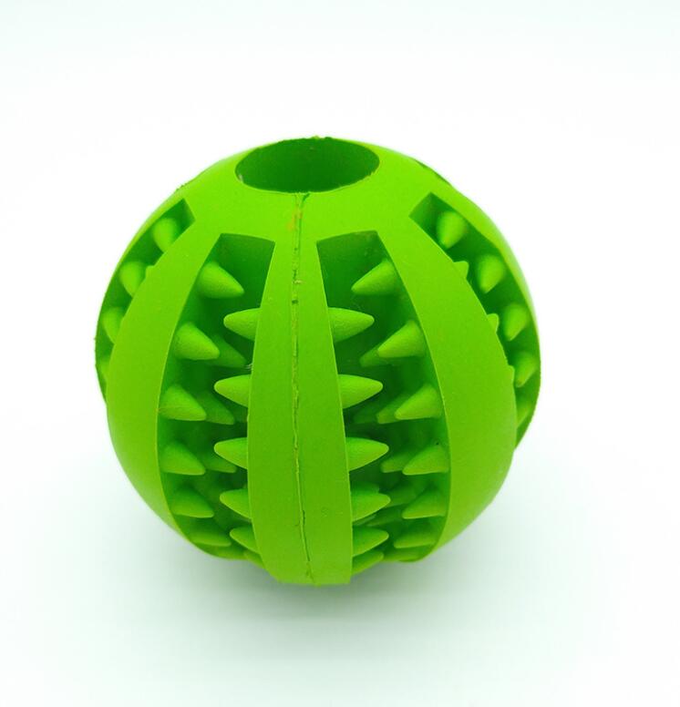 Pet Slow Feeder Dog Toy Cute Funny Rubber Dog Ball Toy - 0 - CJ - Green - 7cm - CJJJCWGY00661 - Green - 7cm