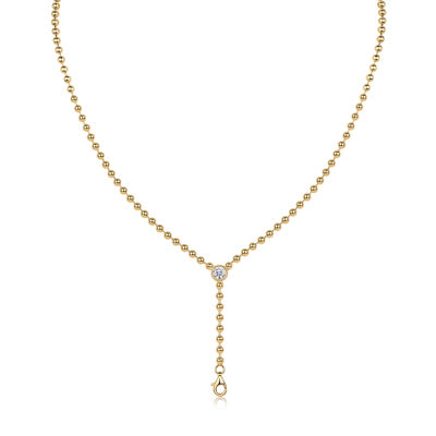 1Time Interlaced - A Trendy Diamond Jewelry Necklace Pendant Set With 0.5 - carat Moissanite S925 Sterling Silver And Gold Plating Prohibit TikTok sales - 5 - cjdropshipping