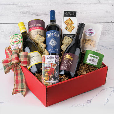 Wine Trio Extravaganza: Holiday Gift Box - GreatArrivals