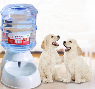 Cats Dogs Automatic Pet Feeder Drinking Water Fountains Large Capacity Plastic Pets Dog Food Bowl Water Dispenser - 0 - CJ