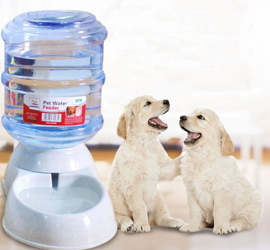 Cats Dogs Automatic Pet Feeder Drinking Water Fountains Large Capacity Plastic Pets Dog Food Bowl Water Dispenser - 0 - CJ