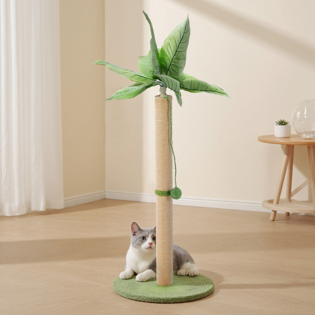 Cat Scratching Post, 33 Cat Scratcher Tall Scratching Posts With Dangling Ball For Indoor Cats - 5 - CJ