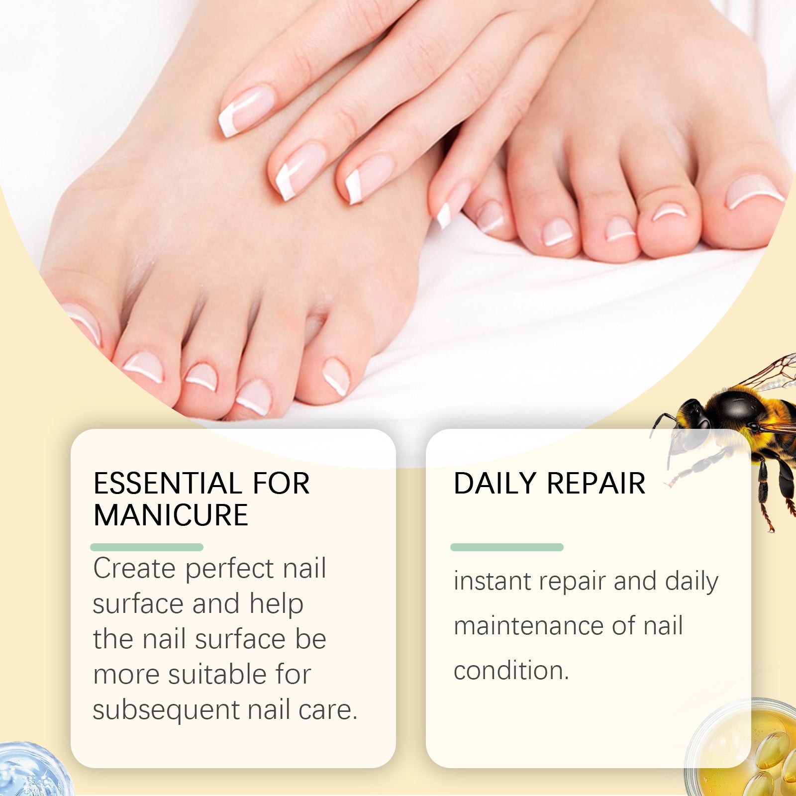 West&Month Nail Repair Solution, Hand And Foot Nail Cleaning Care Gentle Moisturizing And Moisturizing Nail Repair Solution - 5 - CJ