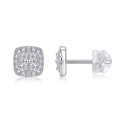 1Fog Sea - Fashionable And Luxurious Diamond Jewelry Set With Moissanite S925 Sterling Silver And Platinum - plated Stud Earrings Prohibit TikTok sales - 5 - CJ