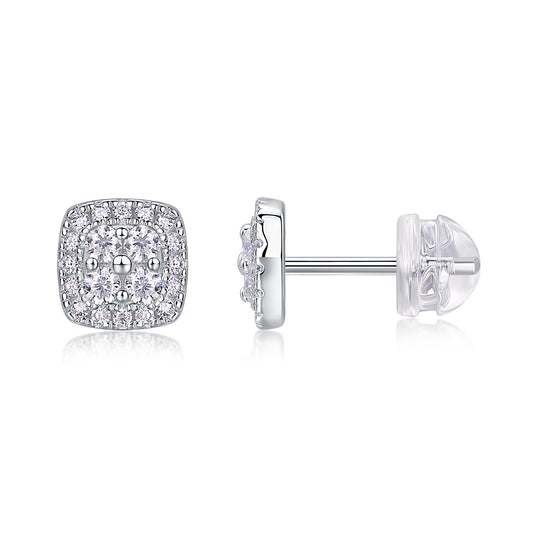 1Fog Sea - Fashionable And Luxurious Diamond Jewelry Set With Moissanite S925 Sterling Silver And Platinum - plated Stud Earrings Prohibit TikTok sales - 5 - CJ