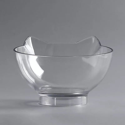 Cat Double Bowl Cat Food Bowl Protects Cervical Vertebra - 0 - CJ - Single transparent bowl - CJJJCWGY00683 - Single transparent bowl