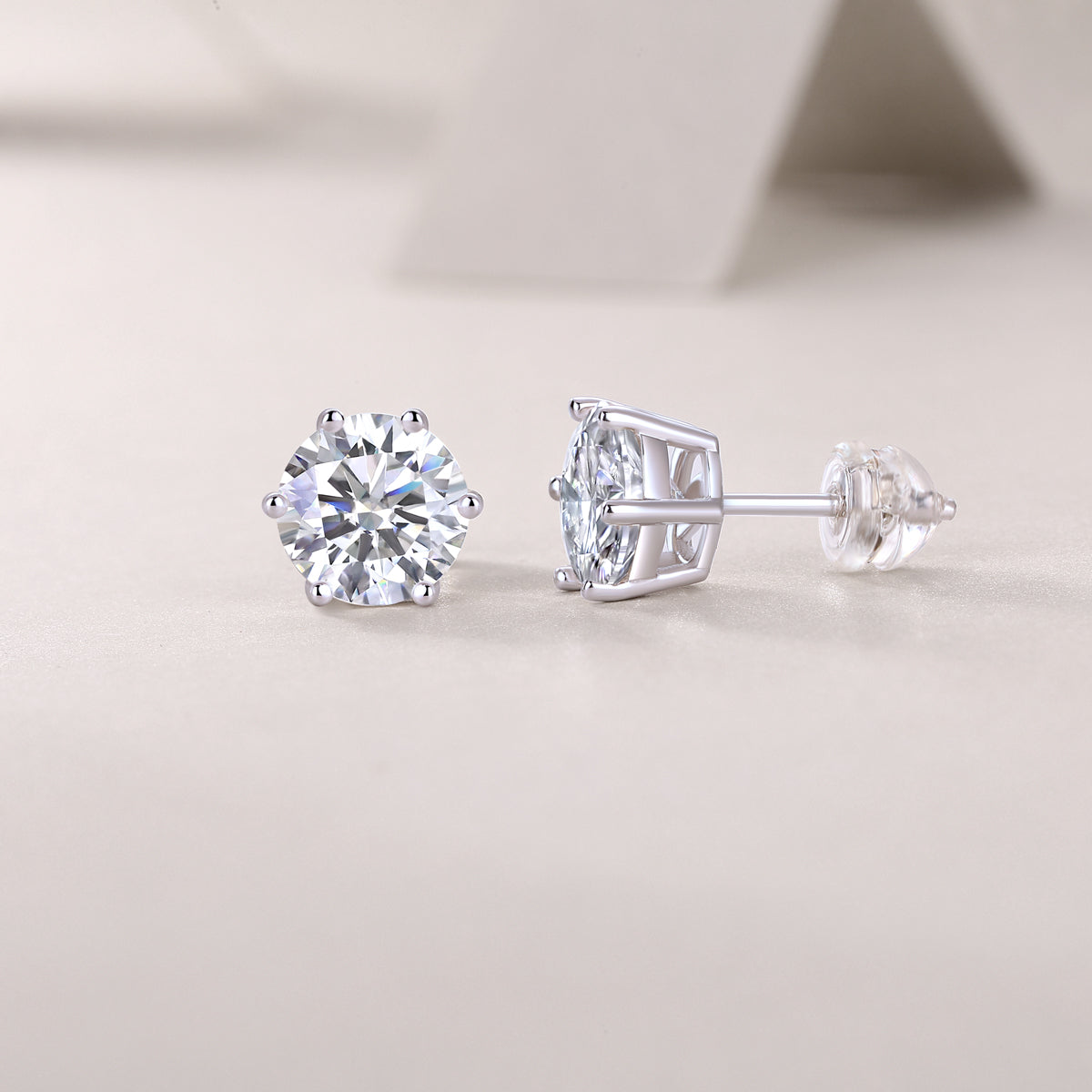 1Years Quiet Good Luxury Fashion Diamond Earrings Stud Mosan Diamond Silver Jewelry Prohibit TikTok sales - 5 - CJ