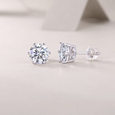 1Years Quiet Good Luxury Fashion Diamond Earrings Stud Mosan Diamond Silver Jewelry Prohibit TikTok sales - 5 - CJ
