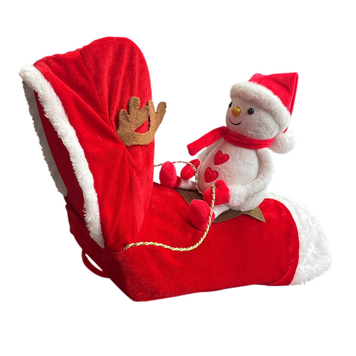 Dog Christmas Clothes Santa Claus Riding Deer - 0 - CJ - Red2 - 2XL - CJJJCWGD00101 - Red2 - 2XL