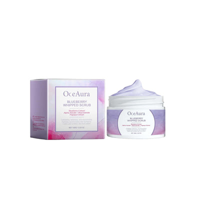 OceAura Blueberry Whipped Scrub, Exfoliating Tender Lighten Body Dull Brightening Skin Scrub - 5 - CJ
