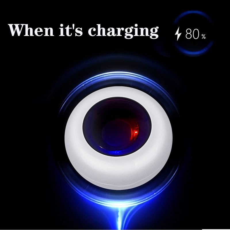 Smart Ring Charging Case, Magnetic Charging Port Compartment, Fast Charging Compact Box Portable Charger For COLMI R02 R06 R11M R8 Fitness Ring, 200 MAh Battery - 5 - CJ