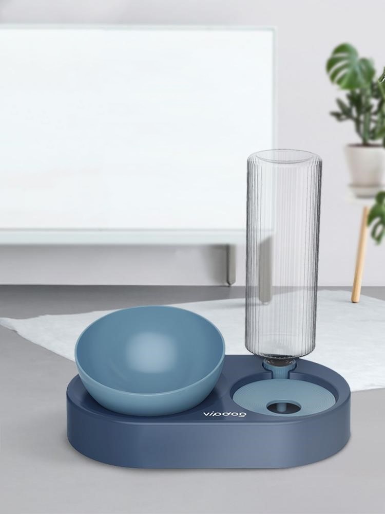 Double Bowl Automatic Drinking Dog Pot Cat Bowl - 0 - CJ