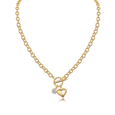 1Meteor Wish Luxury Fashion Diamond Pendant Necklace Set With Mosan Diamond Silver Ornaments Prohibit TikTok sales - 5 - CJ