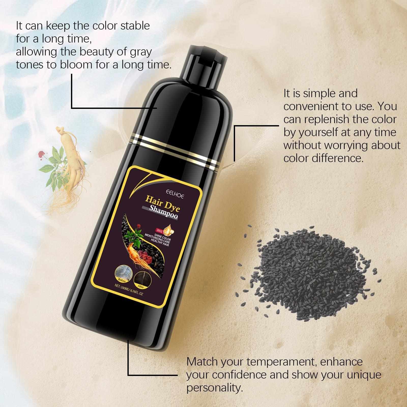 Ierhe Natural Brown Hair Care Plant  Homemade Cleansing Herbal Moisturizing Shampoo - 5 - CJ