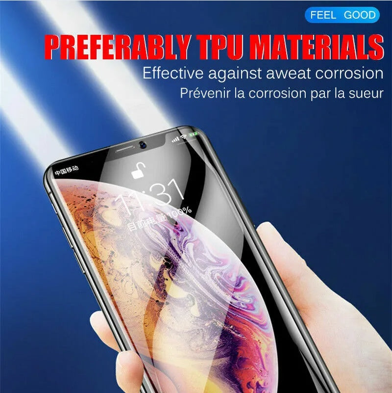 2PCS Hydrogel Screen Protector For  15 14 13 12 11 Pro Max SE X XS XR 8 7 - 5.0 - CJ