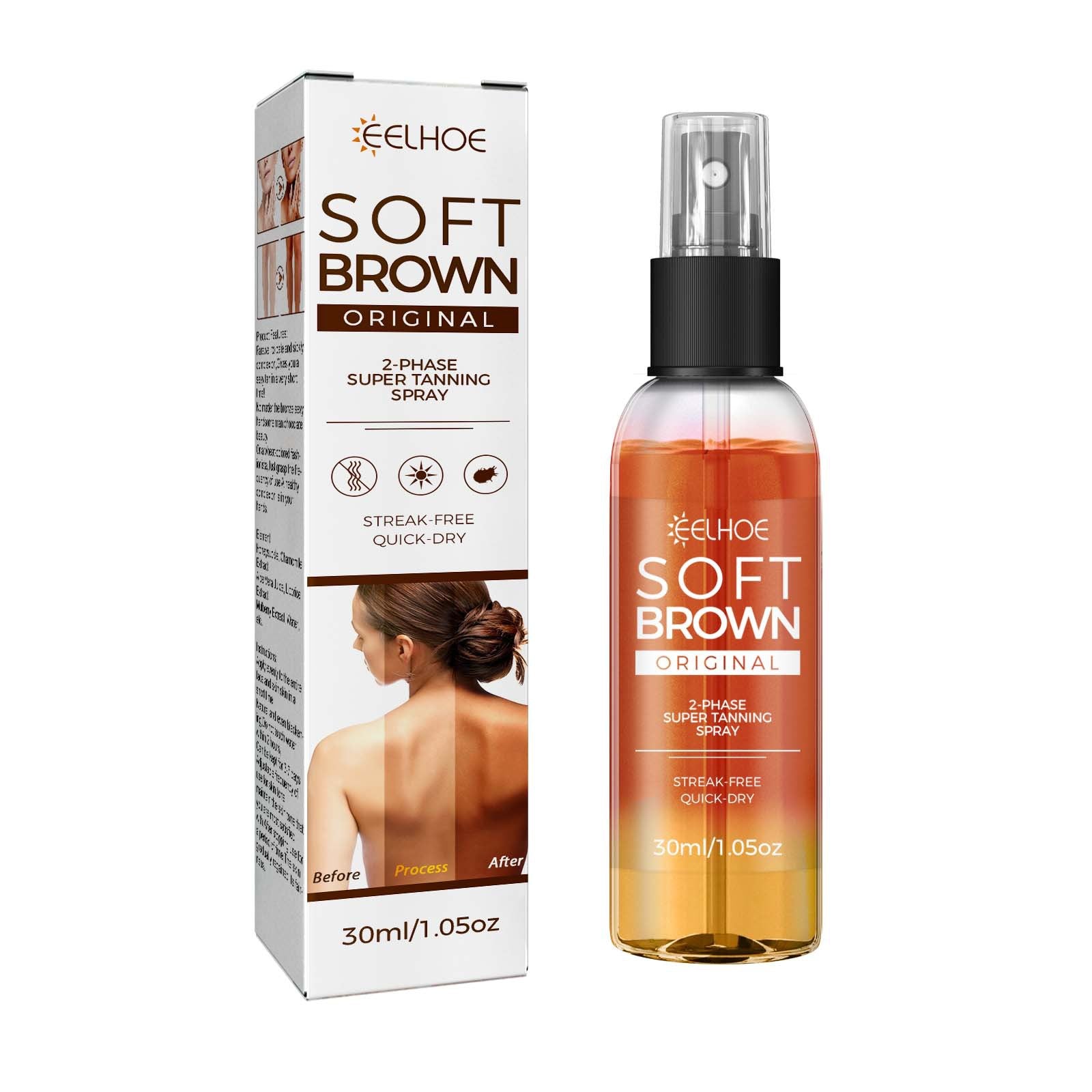 EELHOE TANNING AID SPRAY TANNING AID Natural Bronze Wheat Color Tanning Aid Spray - 5 - CJ