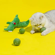 3PCS Cat Toy Balls, Interactive Pet Play Balls Sisal Rope Scratching Chew Ball Toy With Rustling Sound Pea Pod Storage For Indoor Kitten Training Hunting - 5 - CJ