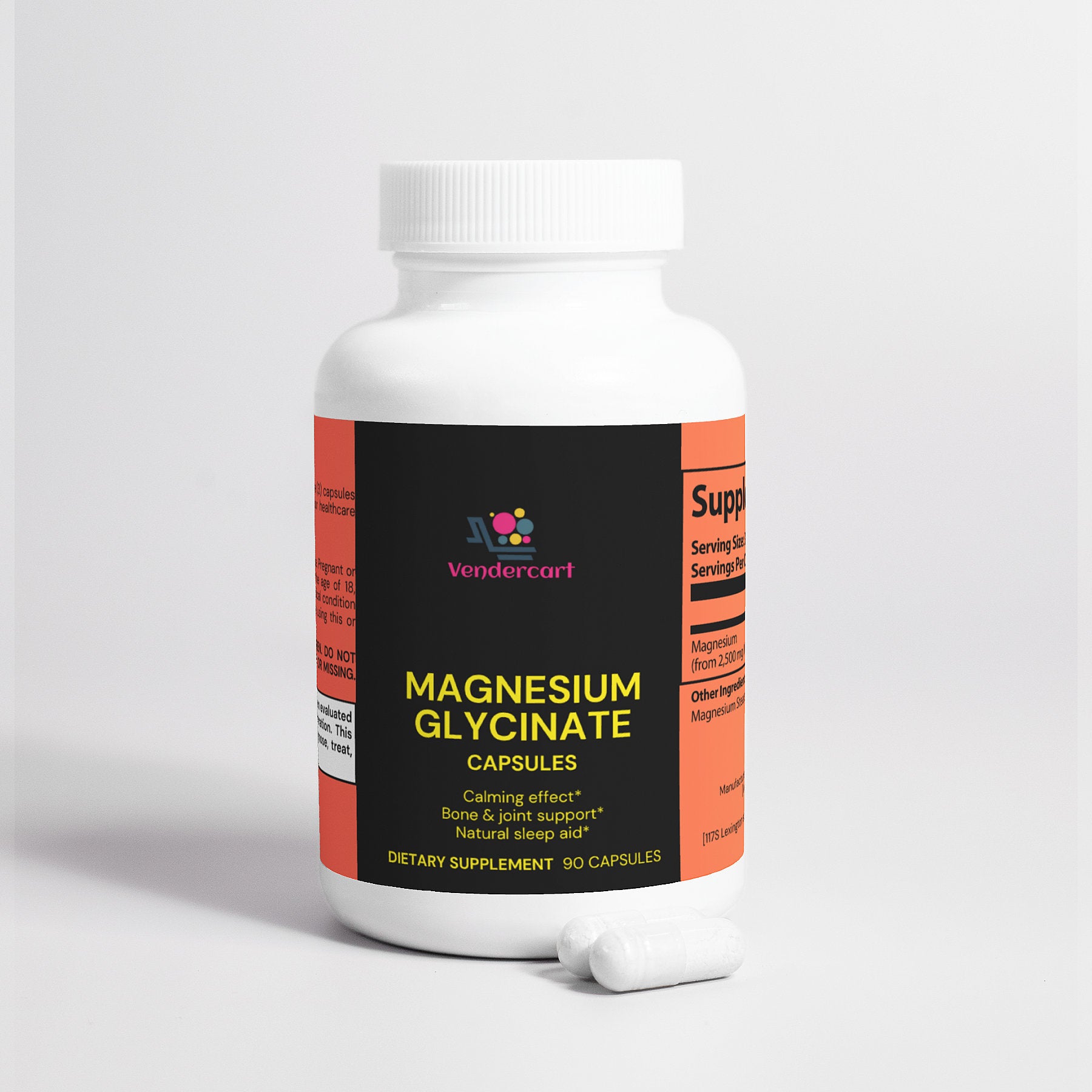 Magnesium Glycinate 90 Capsules - 5 - CJ