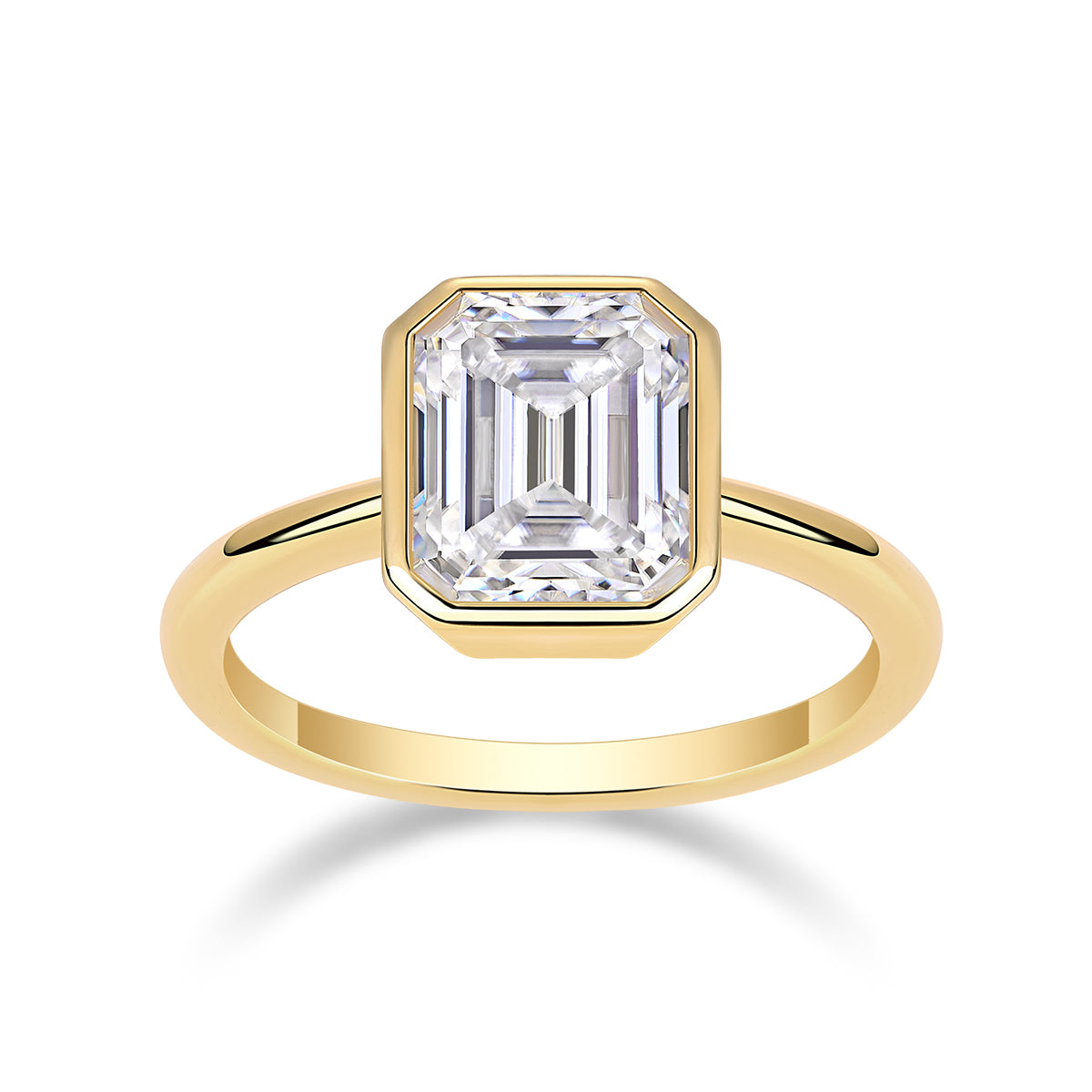 1Pagoda - A Fashionable Diamond Jewelry Piece Set With Moissanite S925 Sterling Silver And Gold - plated Diamond Ring Prohibit TikTok sales - 5 - CJ