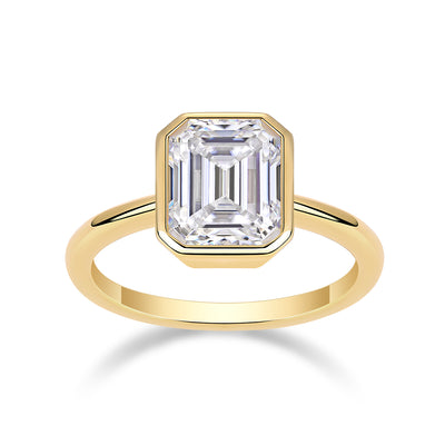 1Pagoda - A Fashionable Diamond Jewelry Piece Set With Moissanite S925 Sterling Silver And Gold - plated Diamond Ring Prohibit TikTok sales - 5 - CJ