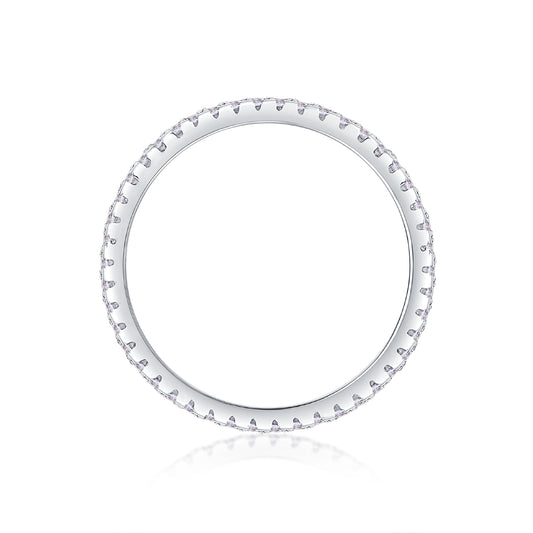 1Square Diamond Arrangement, Double Array Diamonds, Luxury Fashion Moissanite Silver Ring Prohibit TikTok sales - 5 - CJ