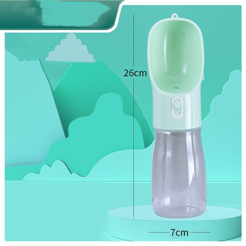 Pet Dog Water Bottle Feeder Bowl Portable Water Food Bottle Pets Outdoor Travel Drinking Dog Bowls Water Bowl For Dogs - 0 - CJ - Blue Water bottle 400ml - Solid color - CJHS162047430DW
