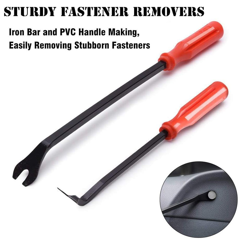 19pcs Auto Trim Removal Kits,Car Panel Removal Tool Car Interior Trim Kit Auto Clip Pliers Fastener Remover Pry Tool Set For Automotive Radio Stereo Dash - 5 - CJ