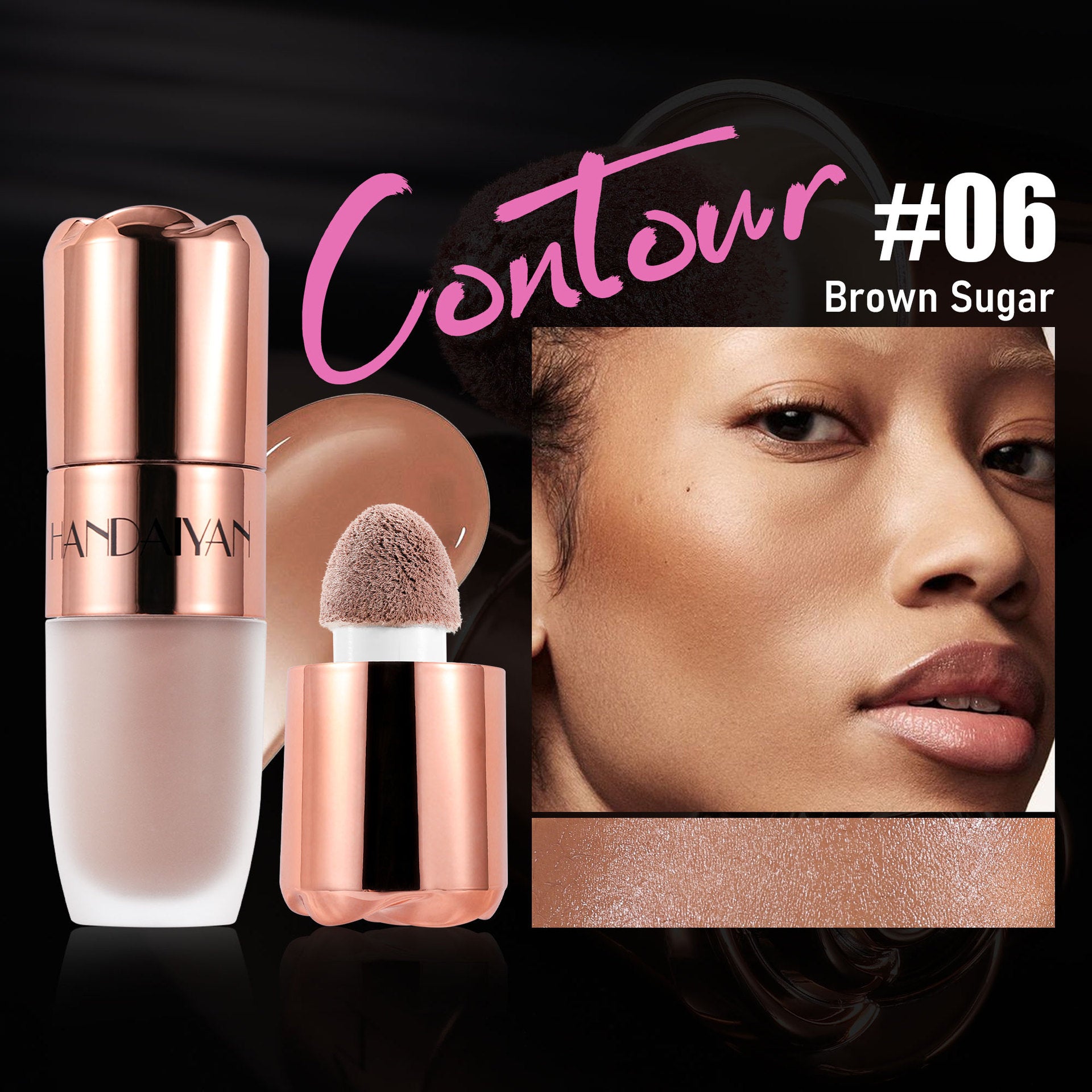 Highlighter Repair 8 - color Three - dimensional Easy To Apply - 0 - CJ - 7.6ML - Highlight Contour Liquid 06 - CJYD224384606FU