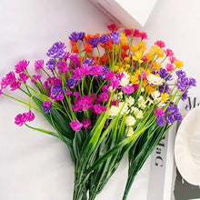 5 Bundles Artificial Flowers For Outdoor Faux Artificial Plants UV Resistant Plastic Flower Bulk Window Box Home Wedding Farmhouse - 5 - CJ